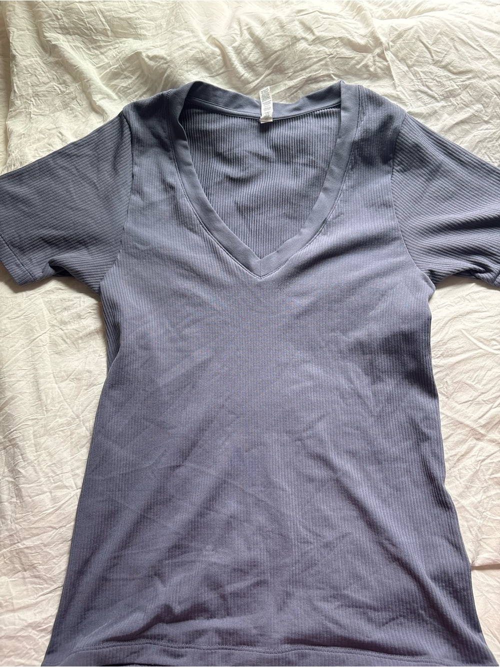 Athleta V-Neck Short Sleeve in Slate Blue
